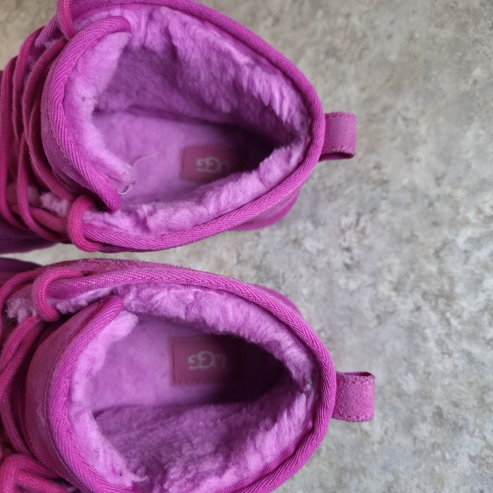 Ugg Neumel Chukka Boot Pink Sherpa Lined Women's Boots Pull On Size 8 - Picture 8 of 11